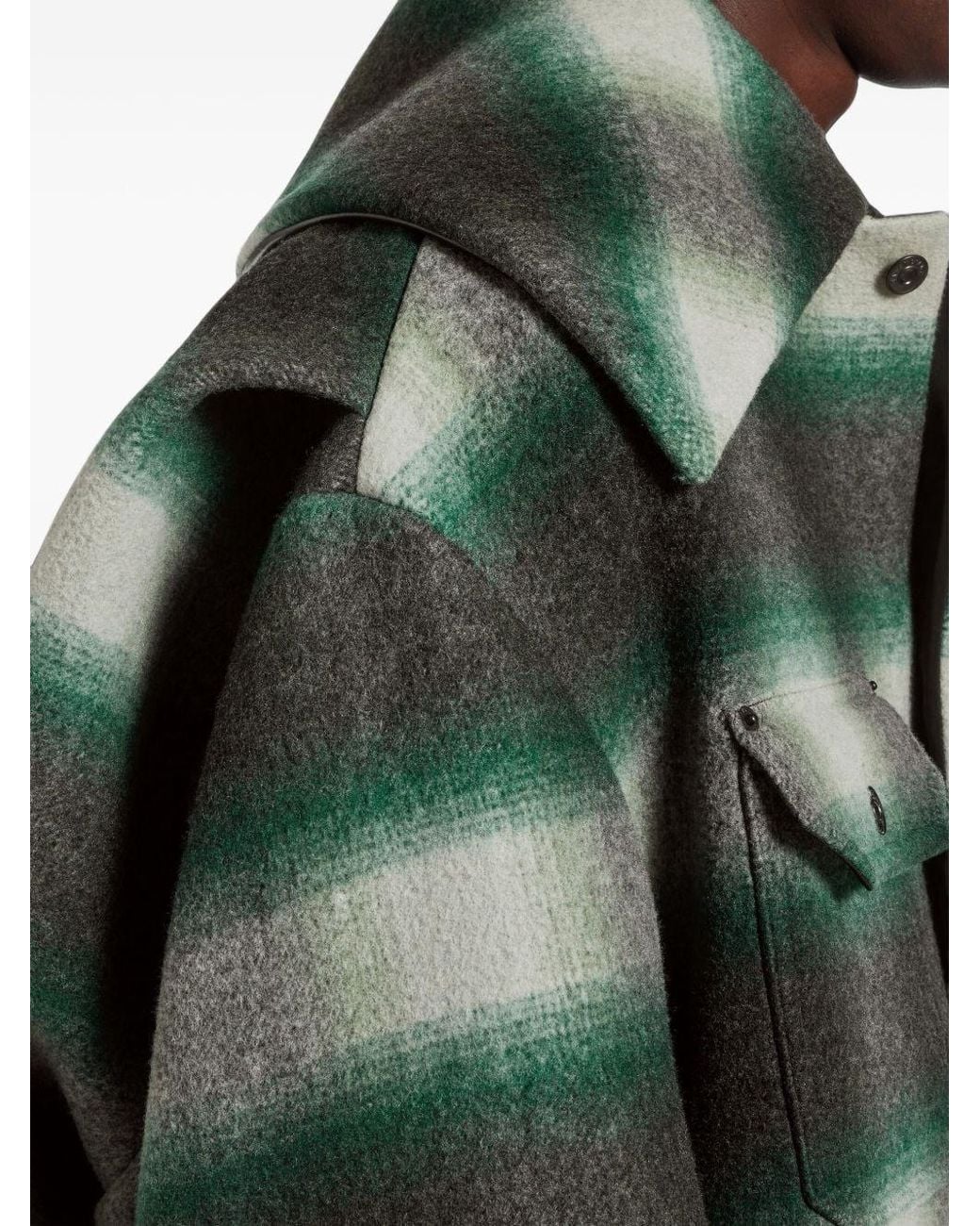 Balenciaga Green Workwear Cocoon Outerwear for men