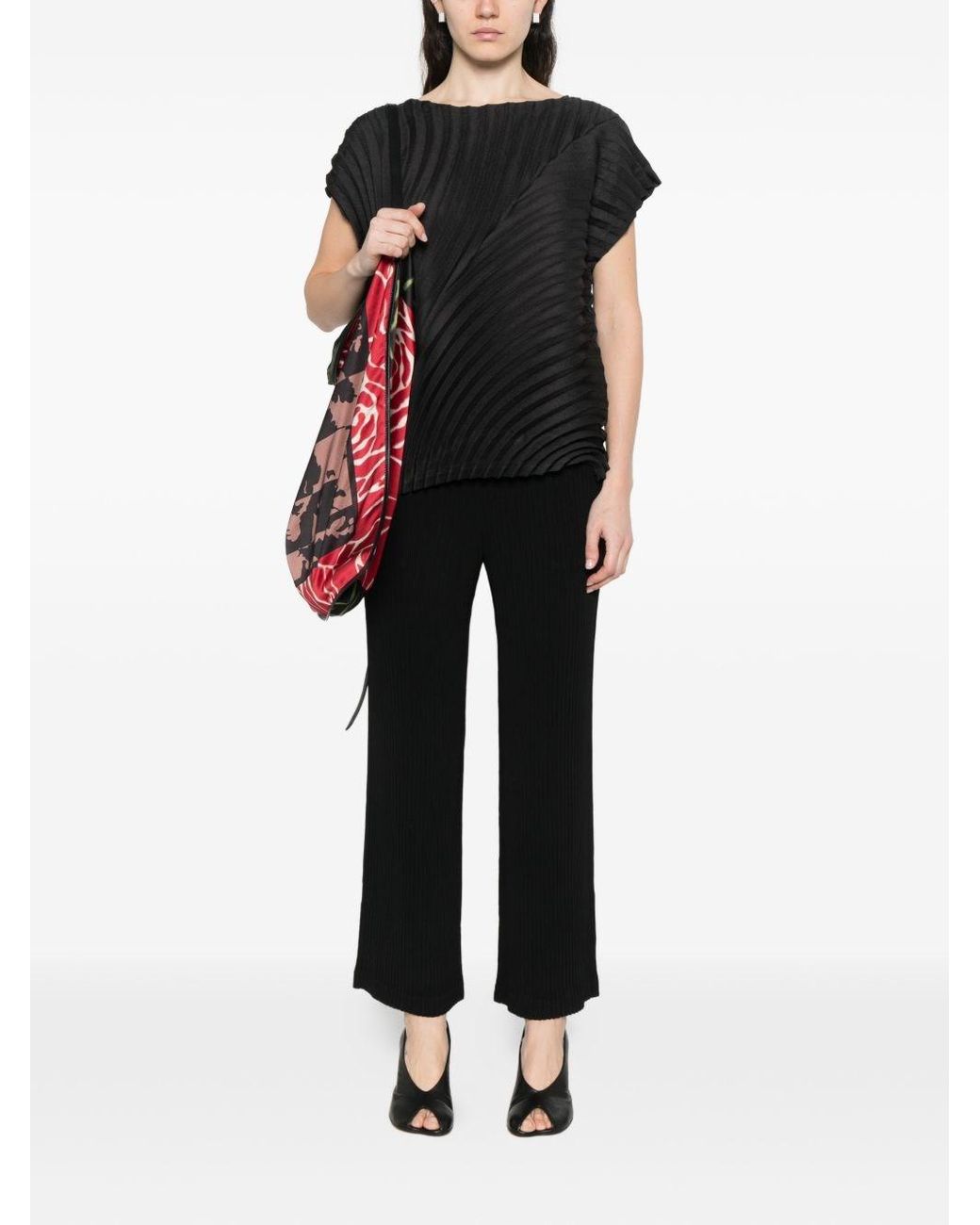 Issey Miyake Black Pleated Trousers