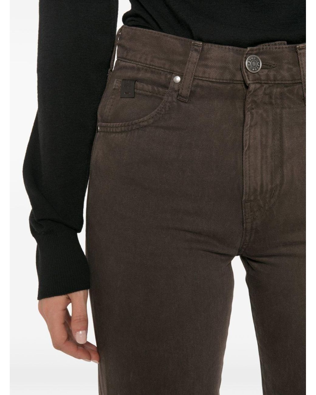 Jacob Cohen Brown Straight Denim Jeans By
