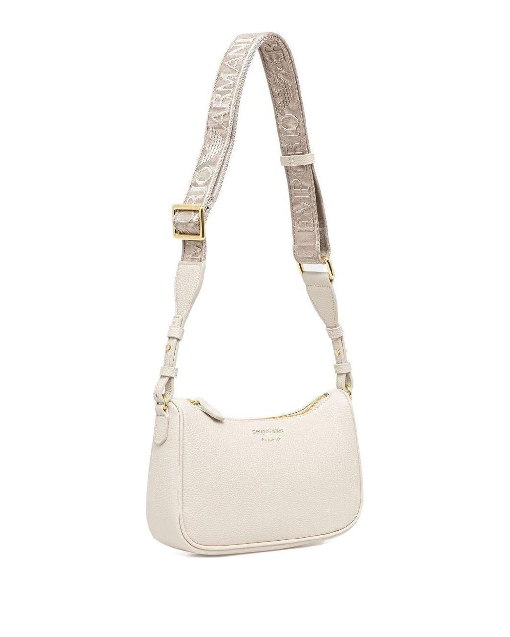 Emporio Armani White Myea Mini Shoulder Bag