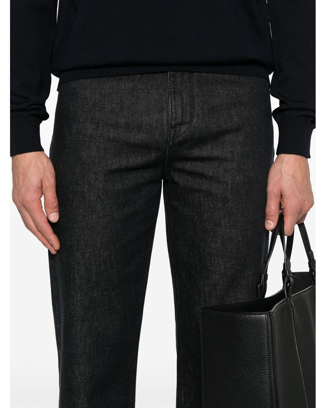 Jeans Dritti di Fendi in Black da Uomo