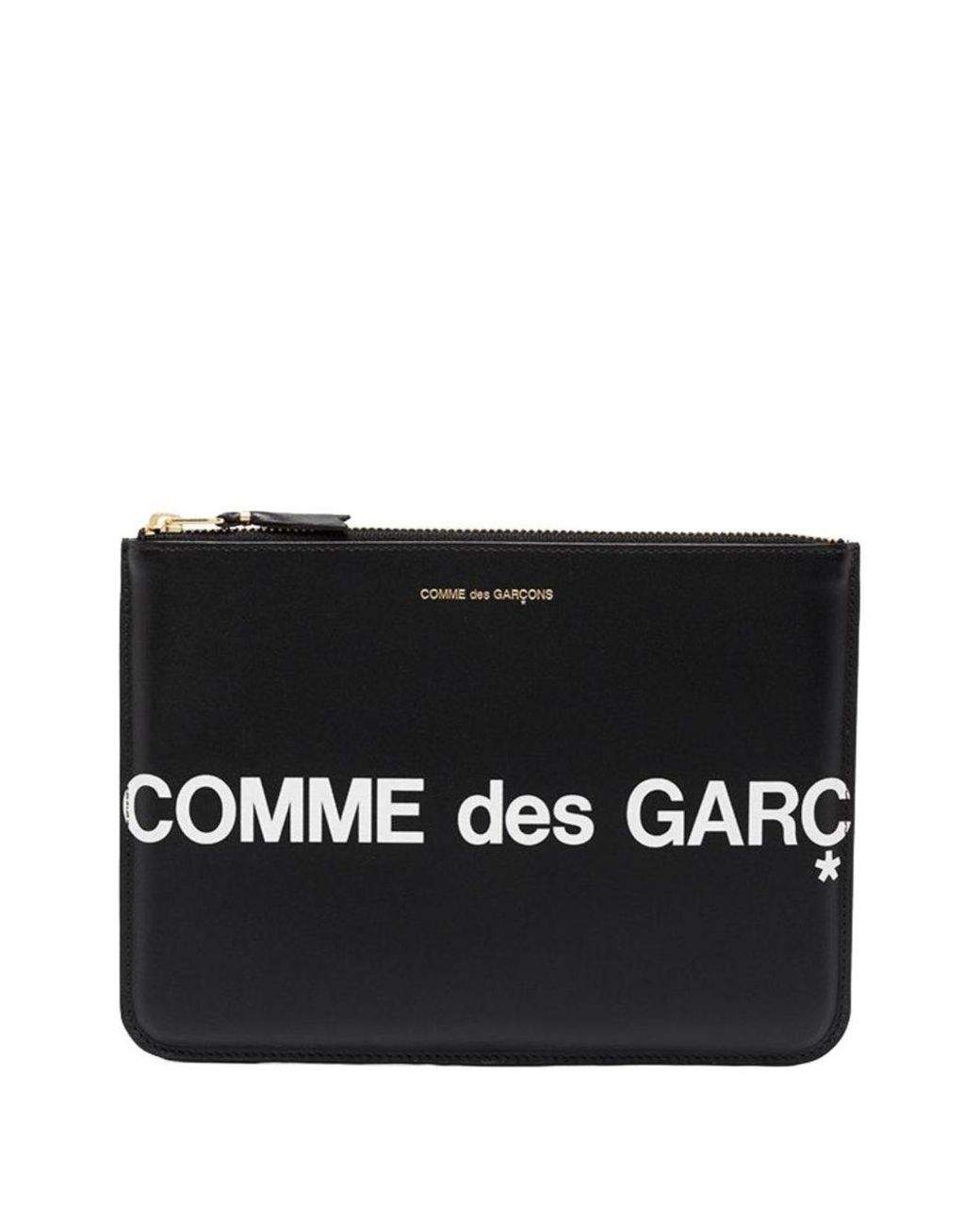 Comme des Garçons Black Logo Leather Pouch for men