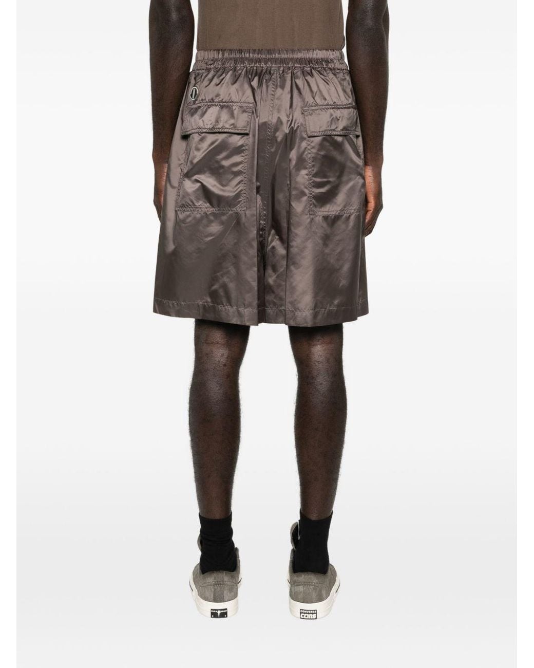 Moncler Brown Nylon Midi Skirt