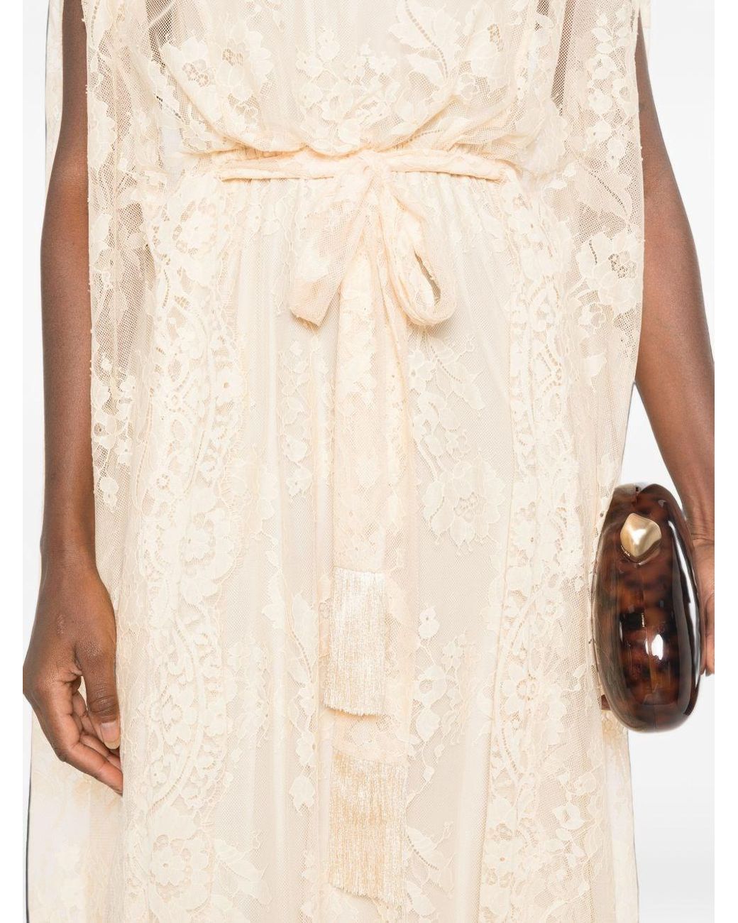 Zimmermann White Valiant Laced Caped Dress