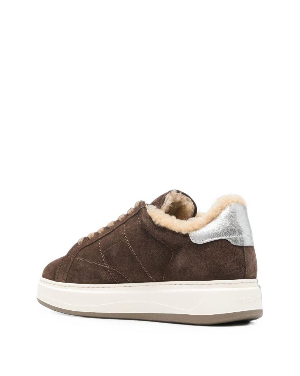 Woolrich Brown Leather Sneakers