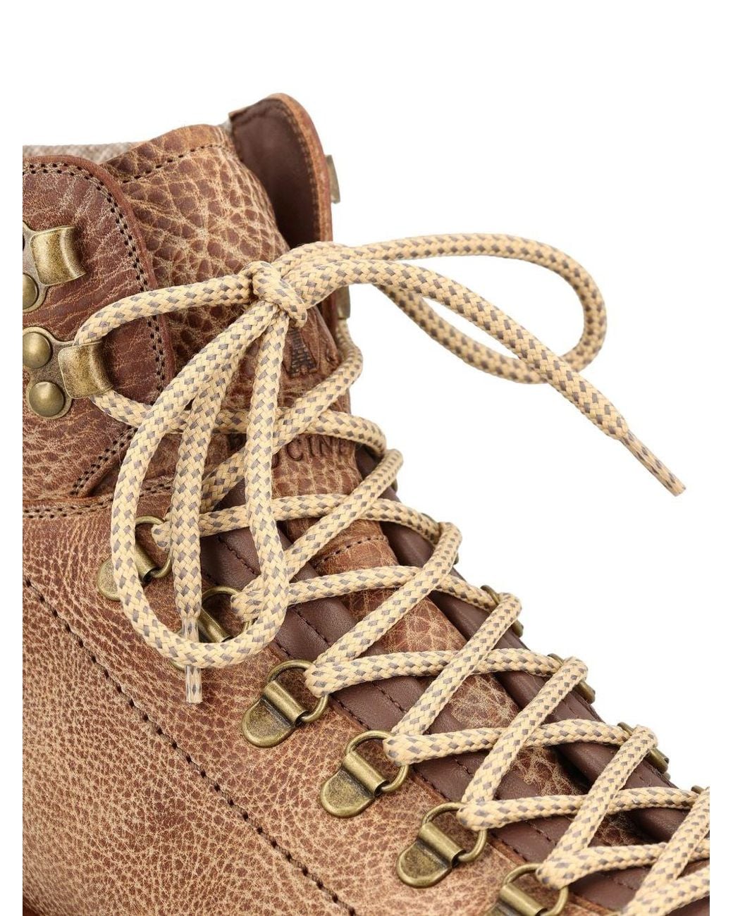 Brunello Cucinelli Brown Lace-Up Boots for men