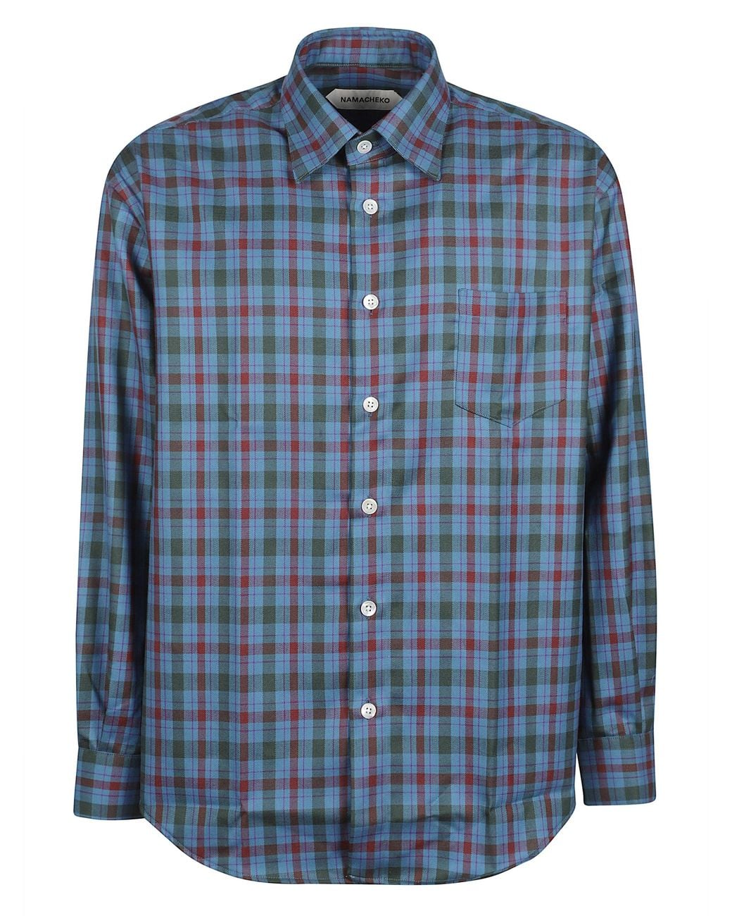 NAMACHEKO Blue Colt Shirt for men