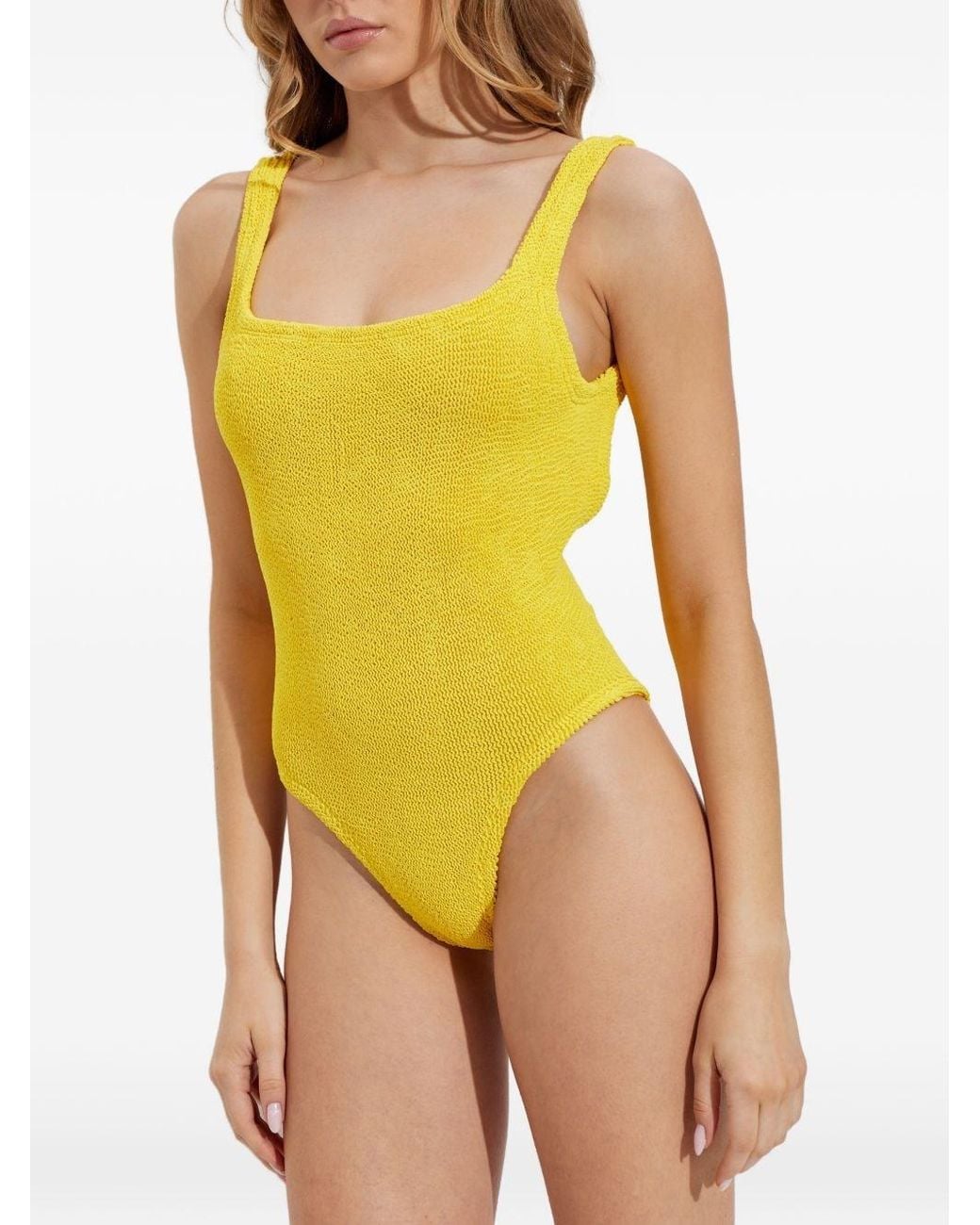 Hunza G Yellow Square Swimsuit