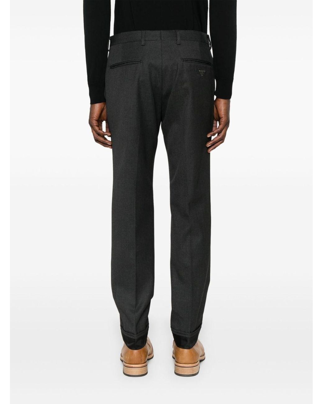 Prada Gray Trousers for men