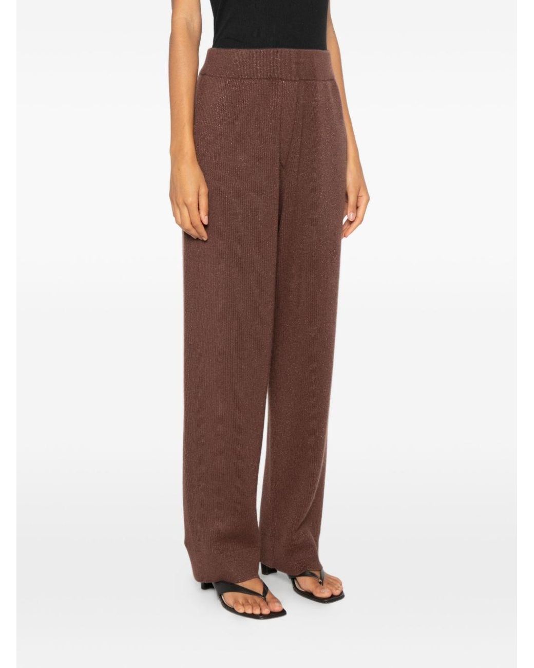 Brunello Cucinelli Brown Cashmere Trousers