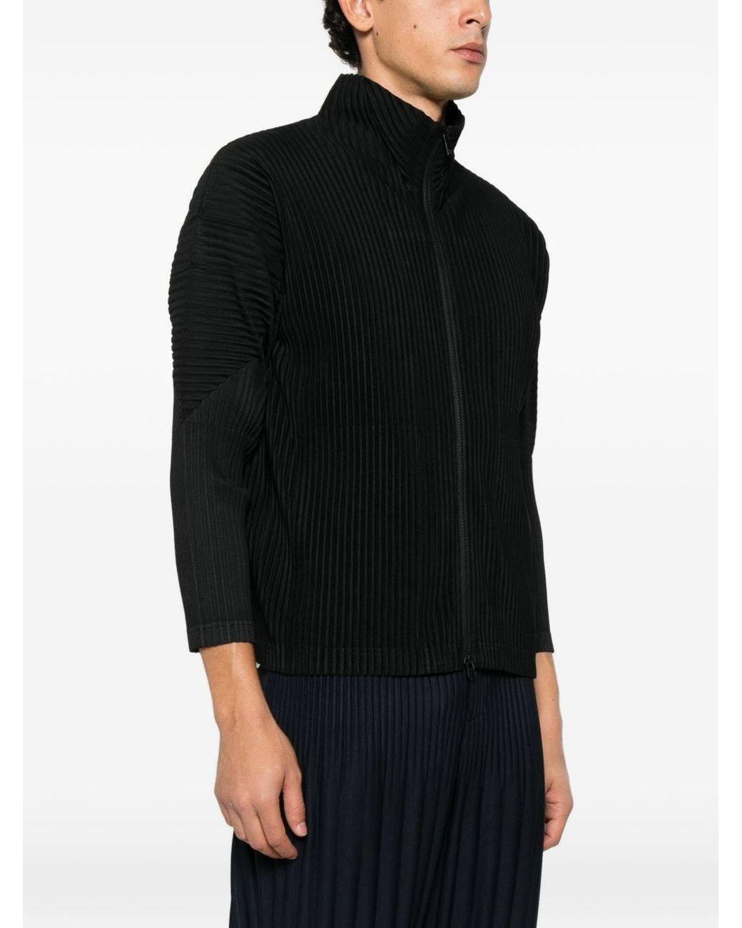 Homme Plissé Issey Miyake Black Pleated Shirt for men
