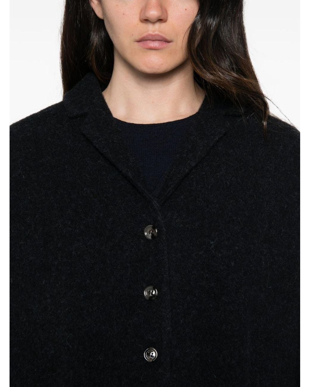 Apuntob Black Wool Jacket