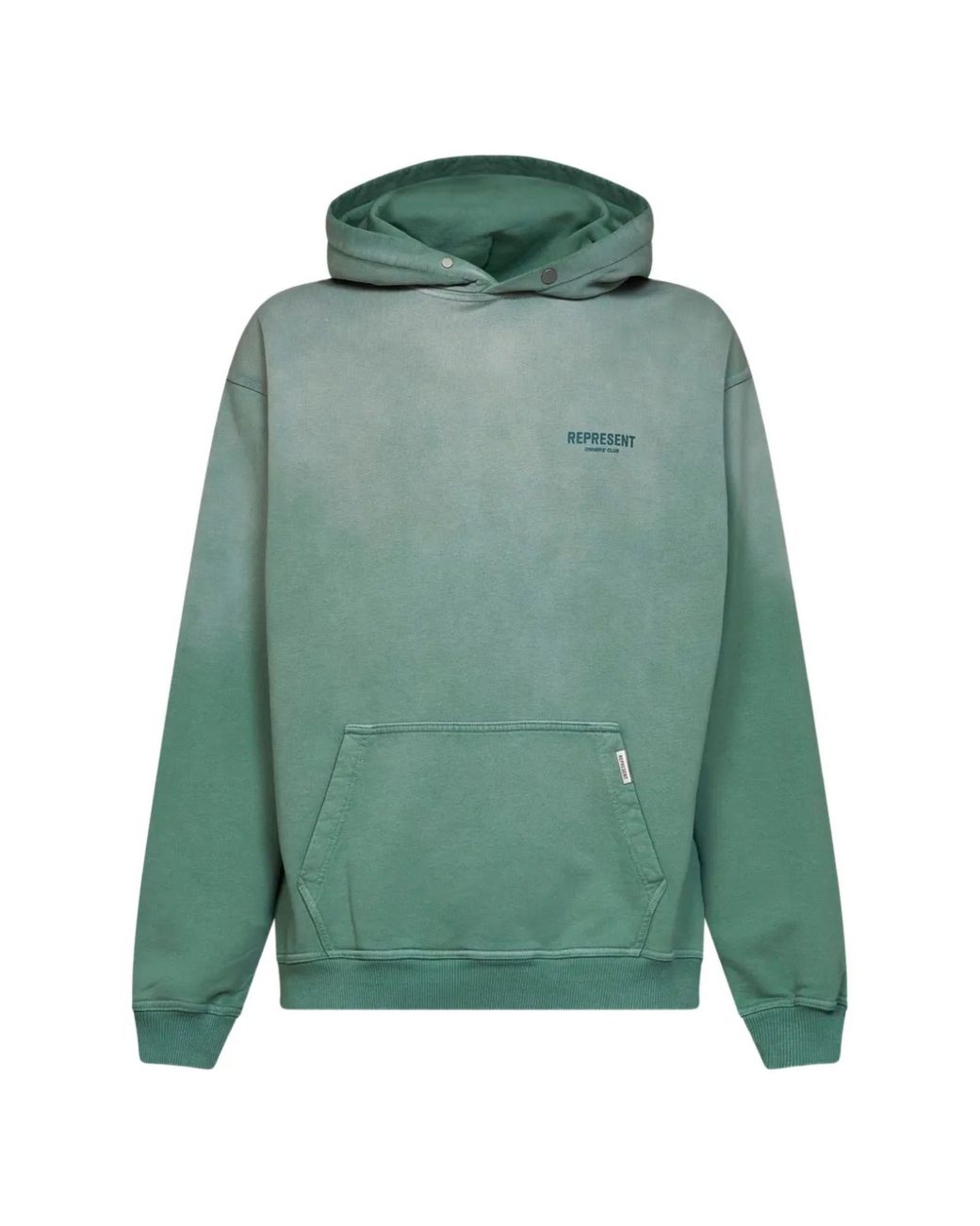 Represent Green Graphic Pullover Hoodie for men