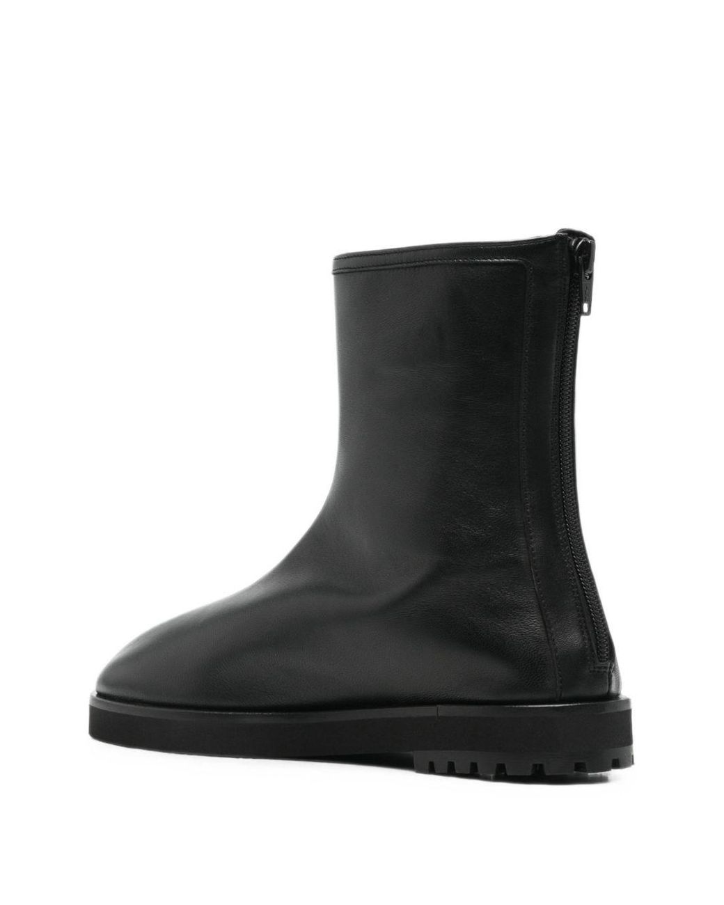 Dear Frances Black Joss Leather Ankle Boots
