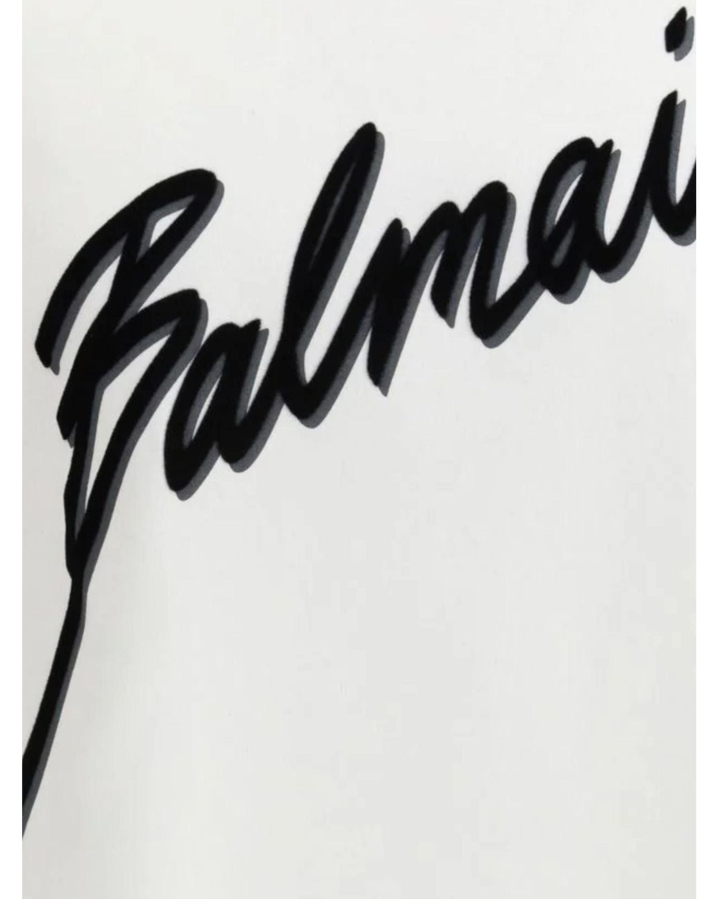Balmain Gray Cotton T-Shirt for men