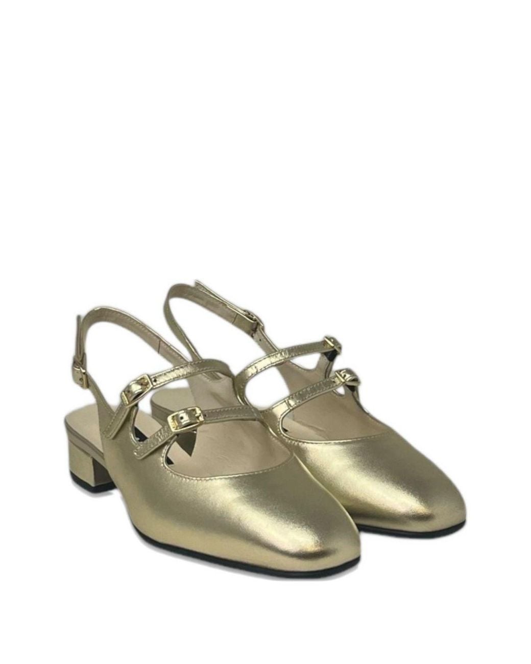 CAREL PARIS Green Peche Slingback Ballets