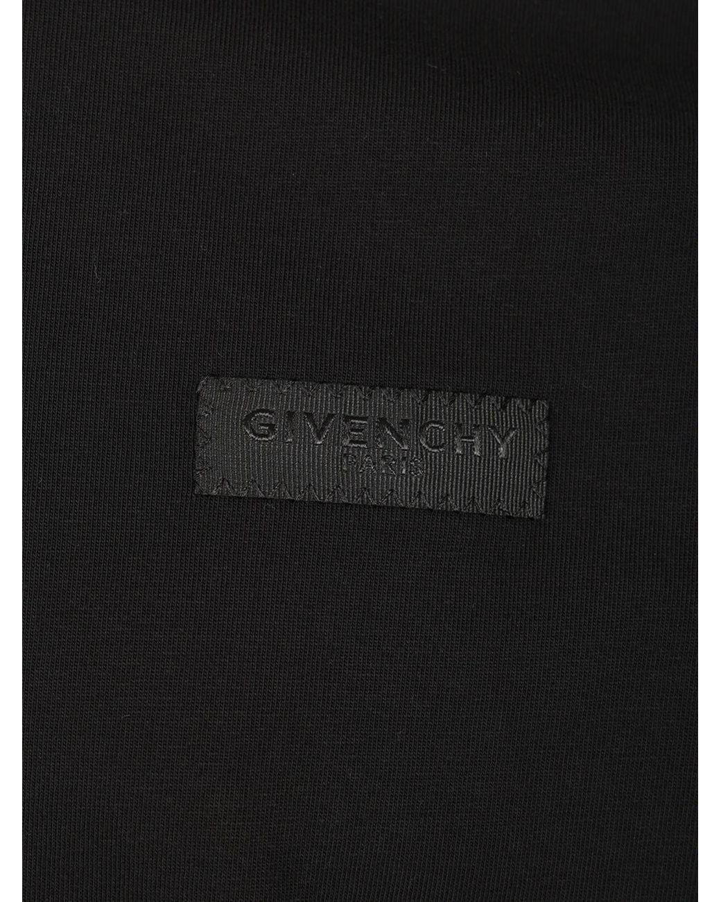 Givenchy Black Logo Cotton T-Shirt for men