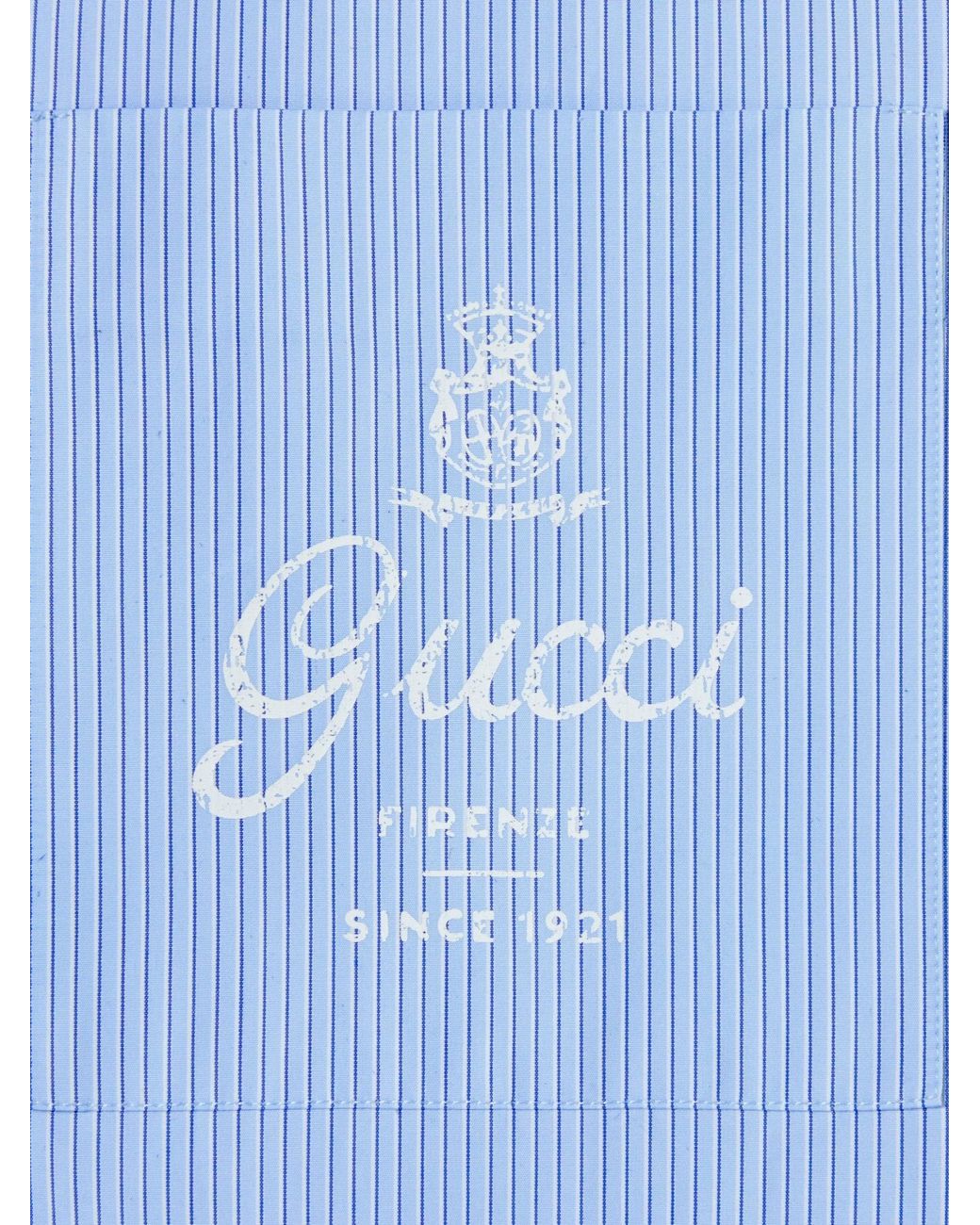 Gucci Blue Bowling Shirt for men