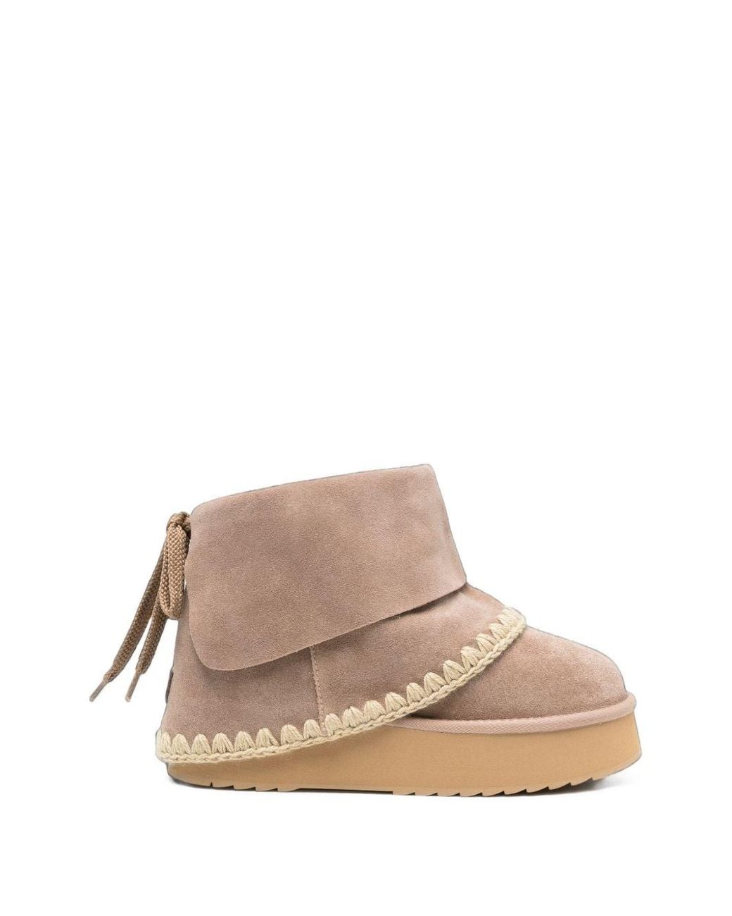 Mou Natural Platform Boots By
