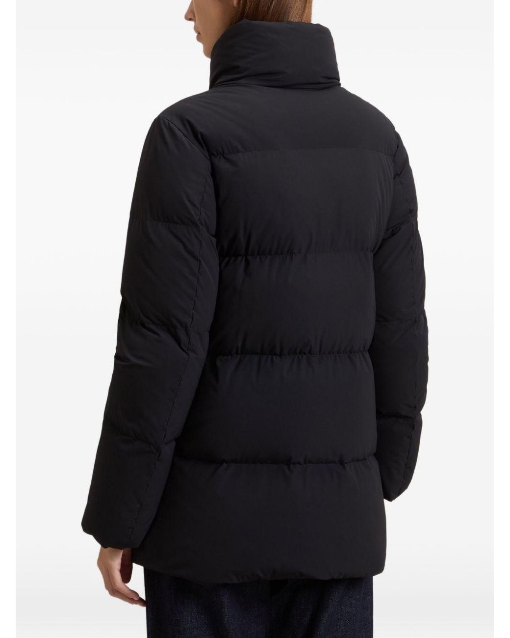 Woolrich Blue Madison Midi Down Jacket