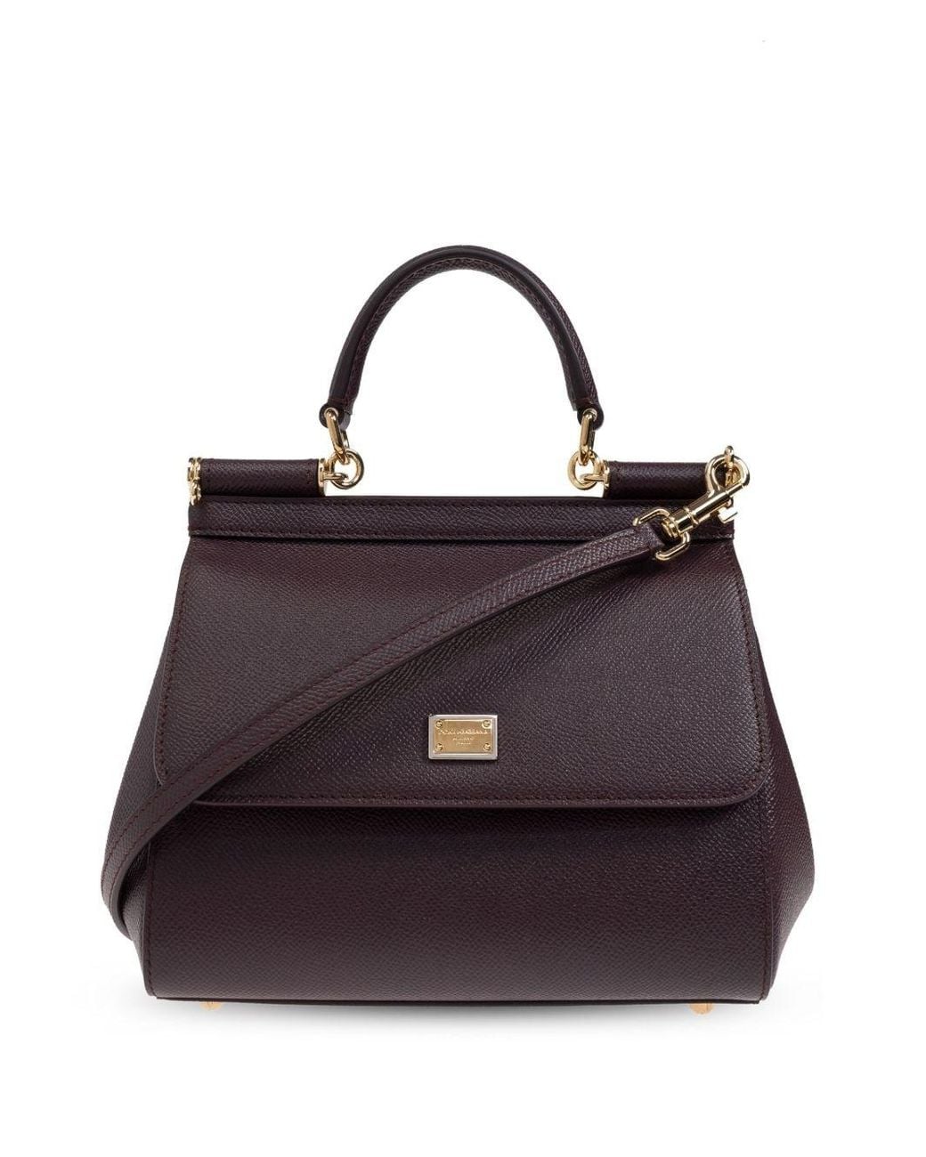 Dolce & Gabbana Purple Sicily Medium Tote Bag
