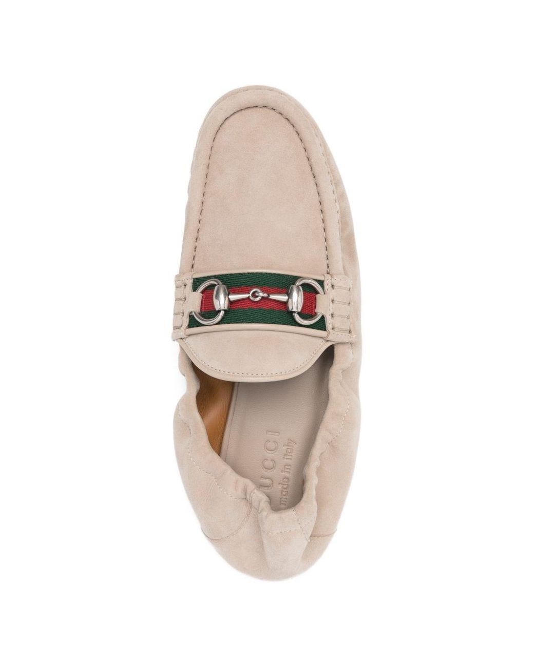 Gucci White Horsebit 1953 Leather Loafers for men