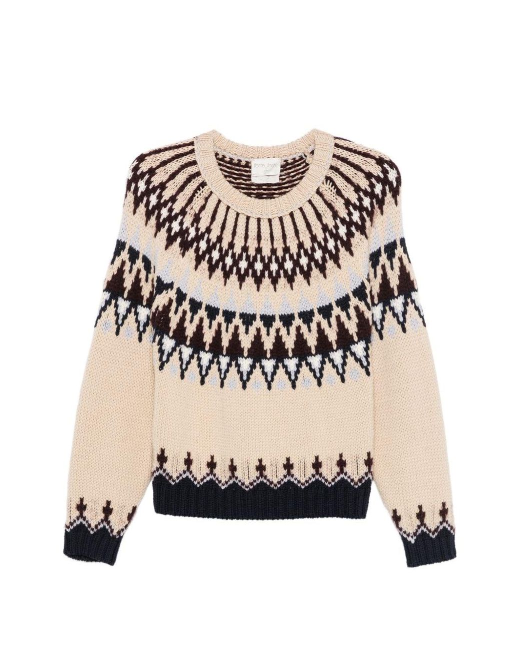 Forte_forte White Wool Crewneck Sweater