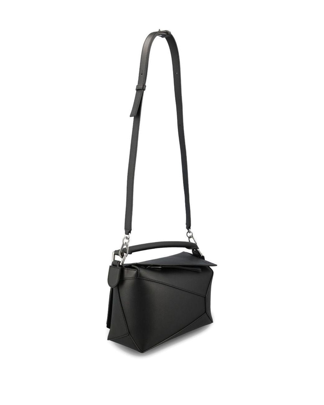 Loewe Black Puzzle Edge Small Leather Handbag