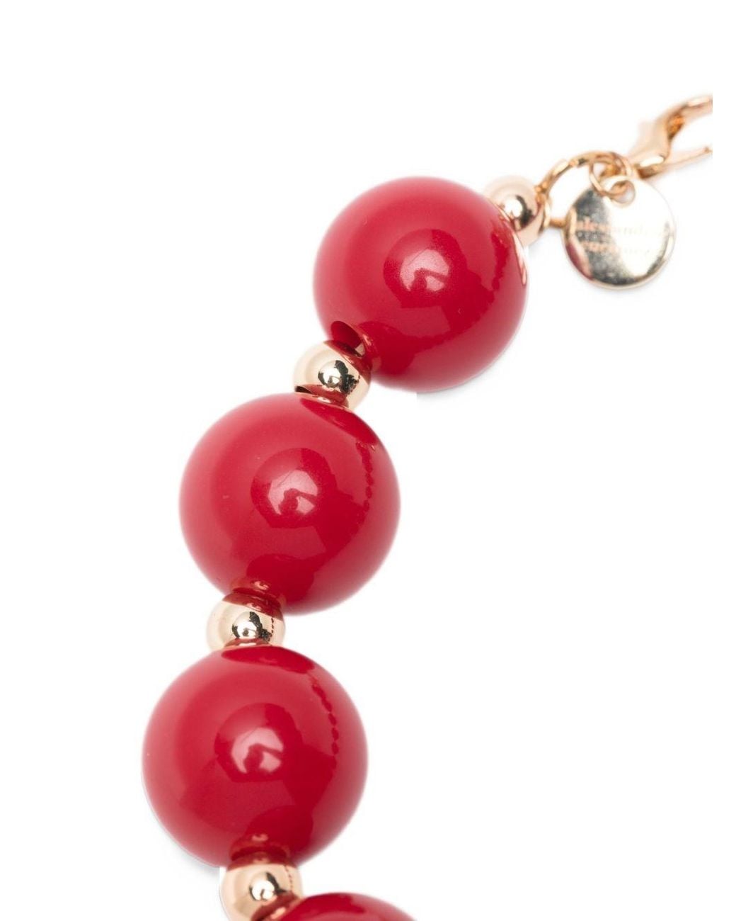 ALESSANDRO ENRIQUEZ Red Pearl Necklace