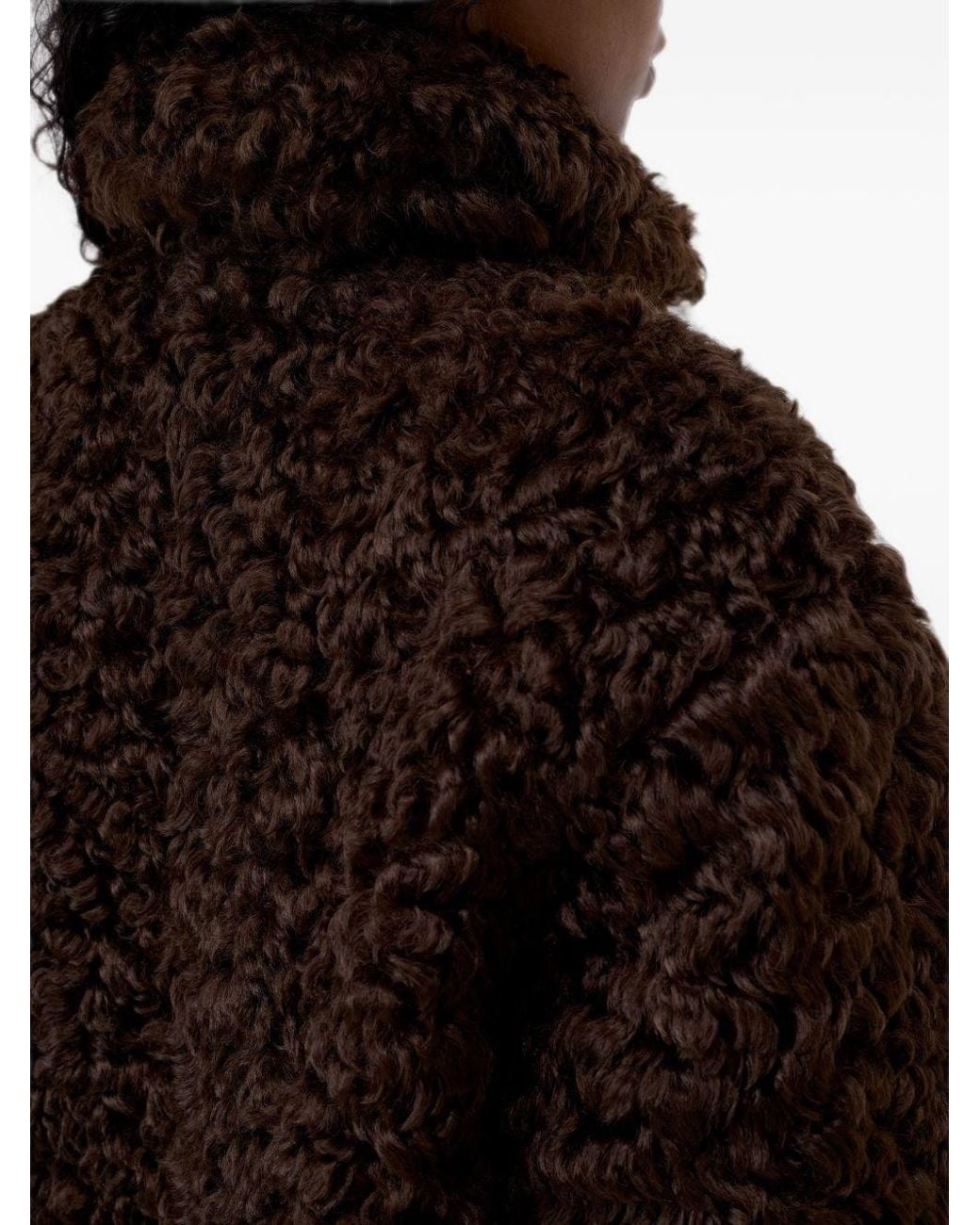 Closed Black Faux Fur Jacket