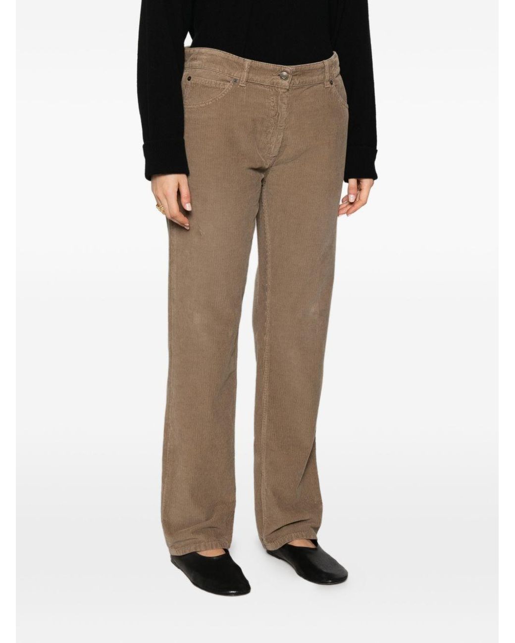 The Row Black Dinni Velvet Trousers