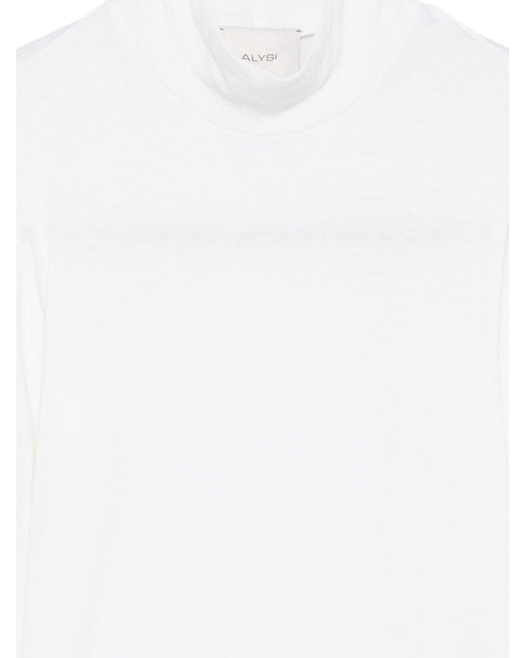 Alysi White Turtle-Neck Sweater