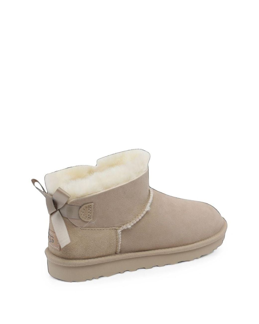 Ugg Natural Uiltra Mini Bailey Bow Boots