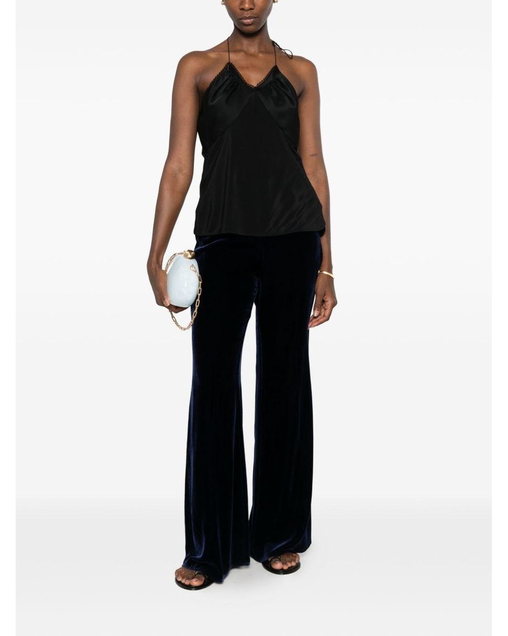 Forte_forte Black Velvet Trousers
