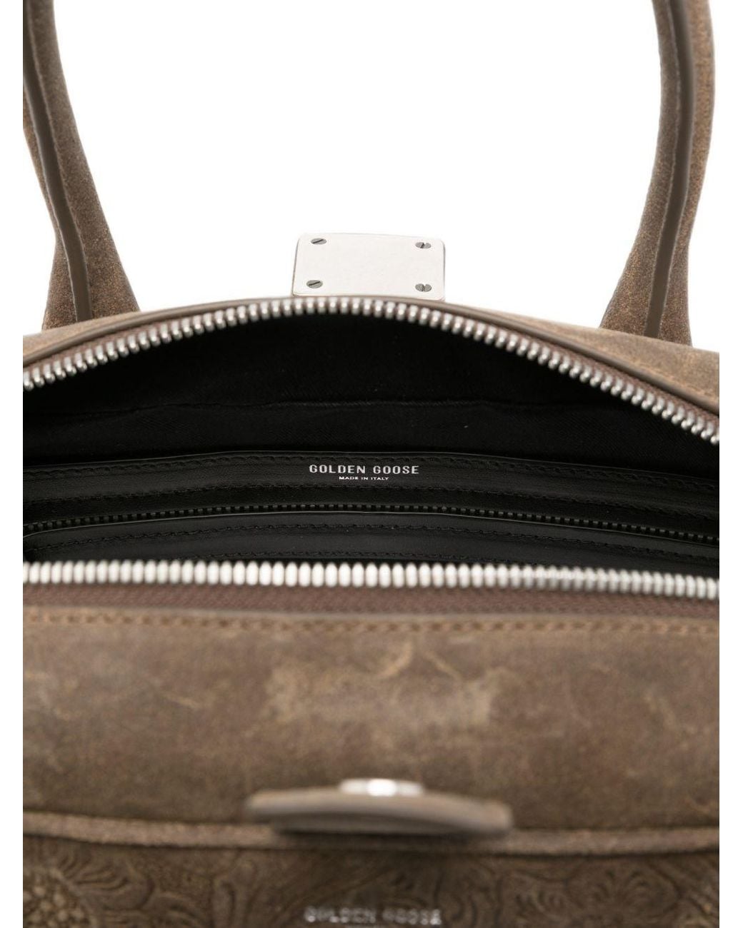 Golden Goose Deluxe Brand Brown Vita Suede Leather Handbag
