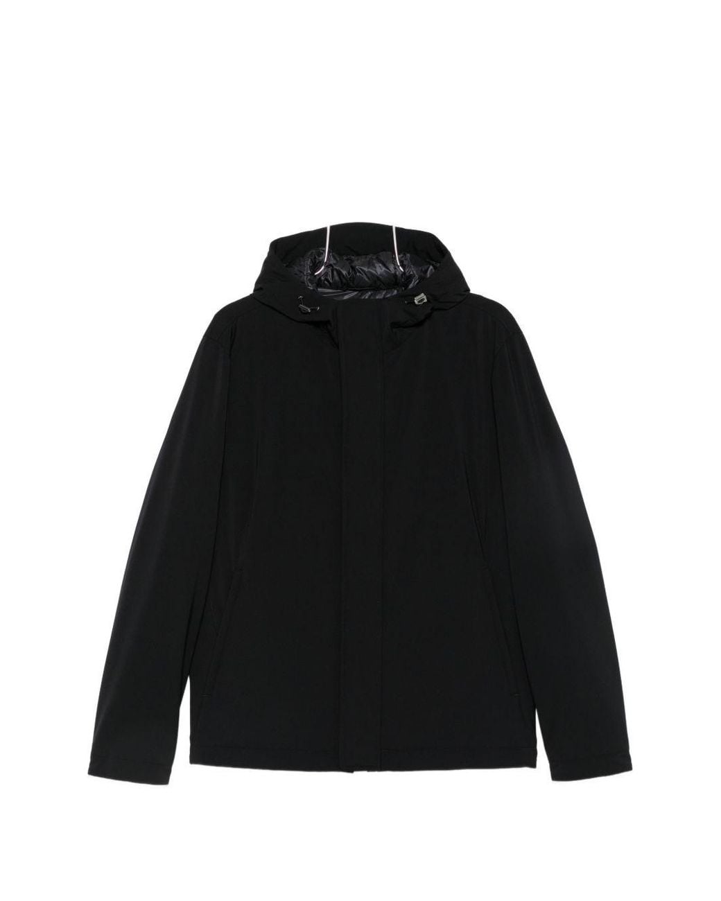 Herno Black Nylon Down Jacket for men