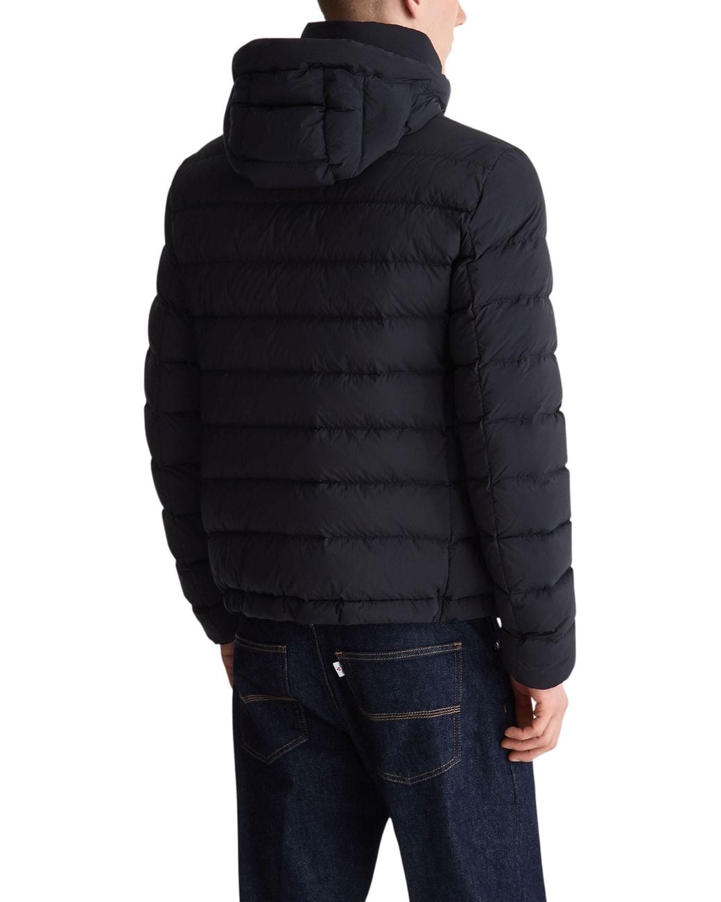 Peuterey Black Ultra-Light Nylon Down Jacket By for men
