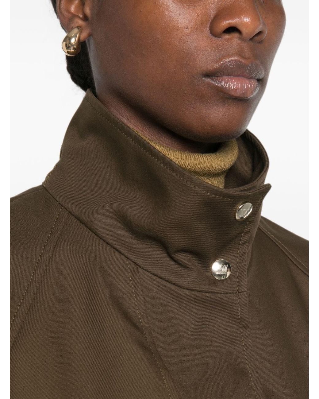 Max Mara Brown Cotton Cape