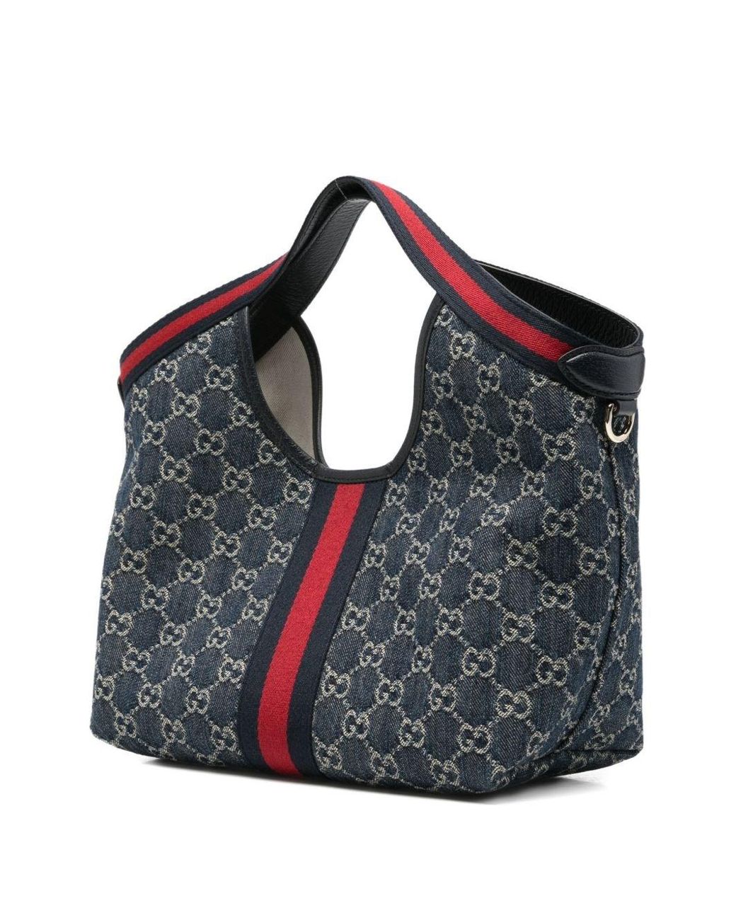 Gucci Blue Giglio Small Tote Bag