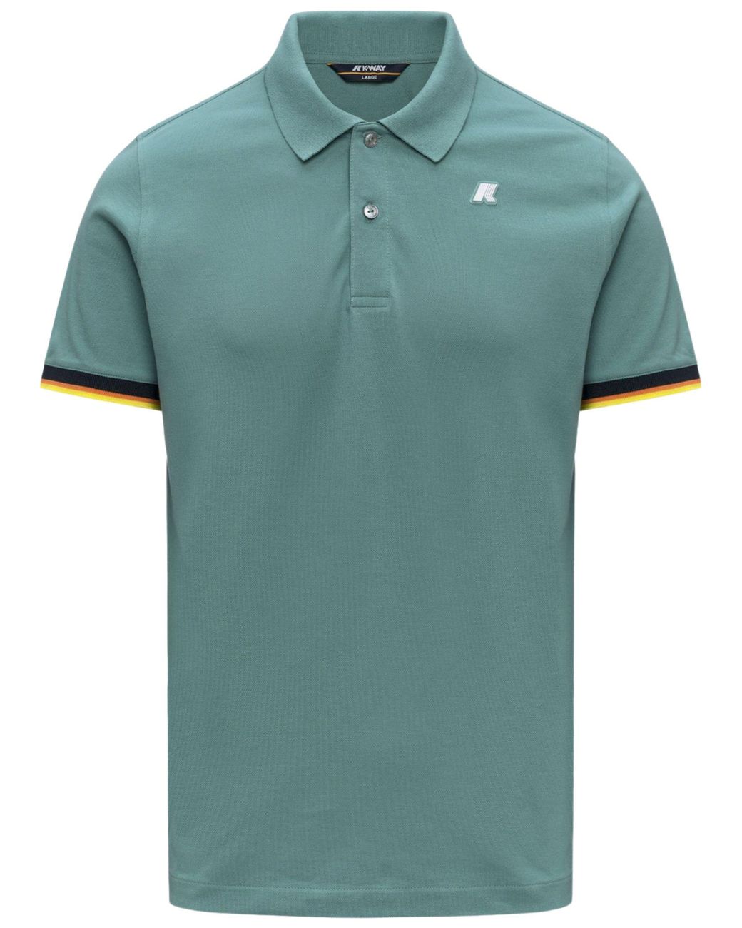 K-Way Green Polo Vincent for men