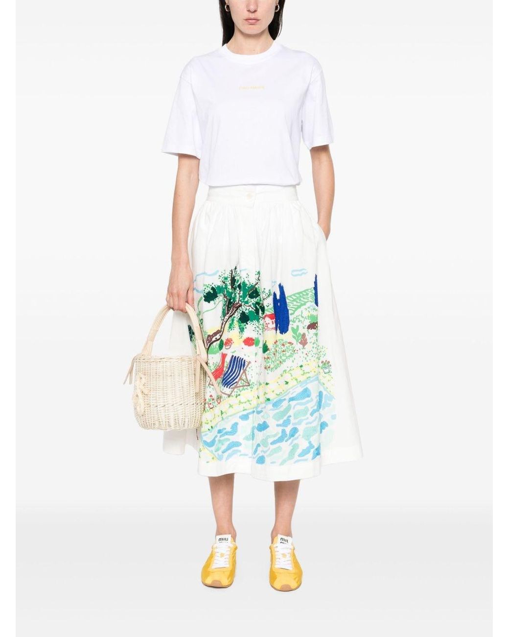 Giada Benincasa White Italian Summer T-Shirt