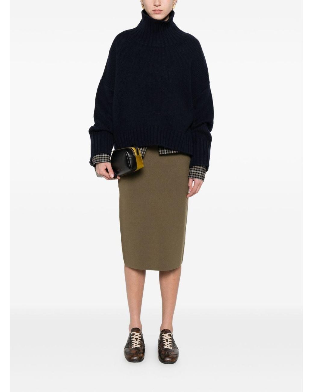 Max Mara Green Long Skirt