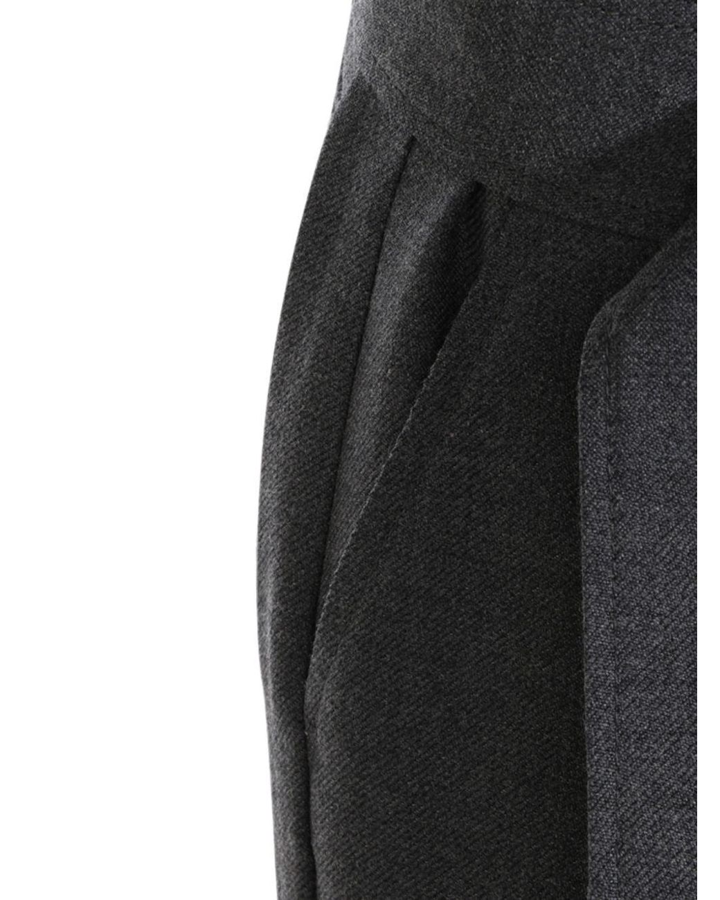 Brunello Cucinelli Gray Wool Long Skirt