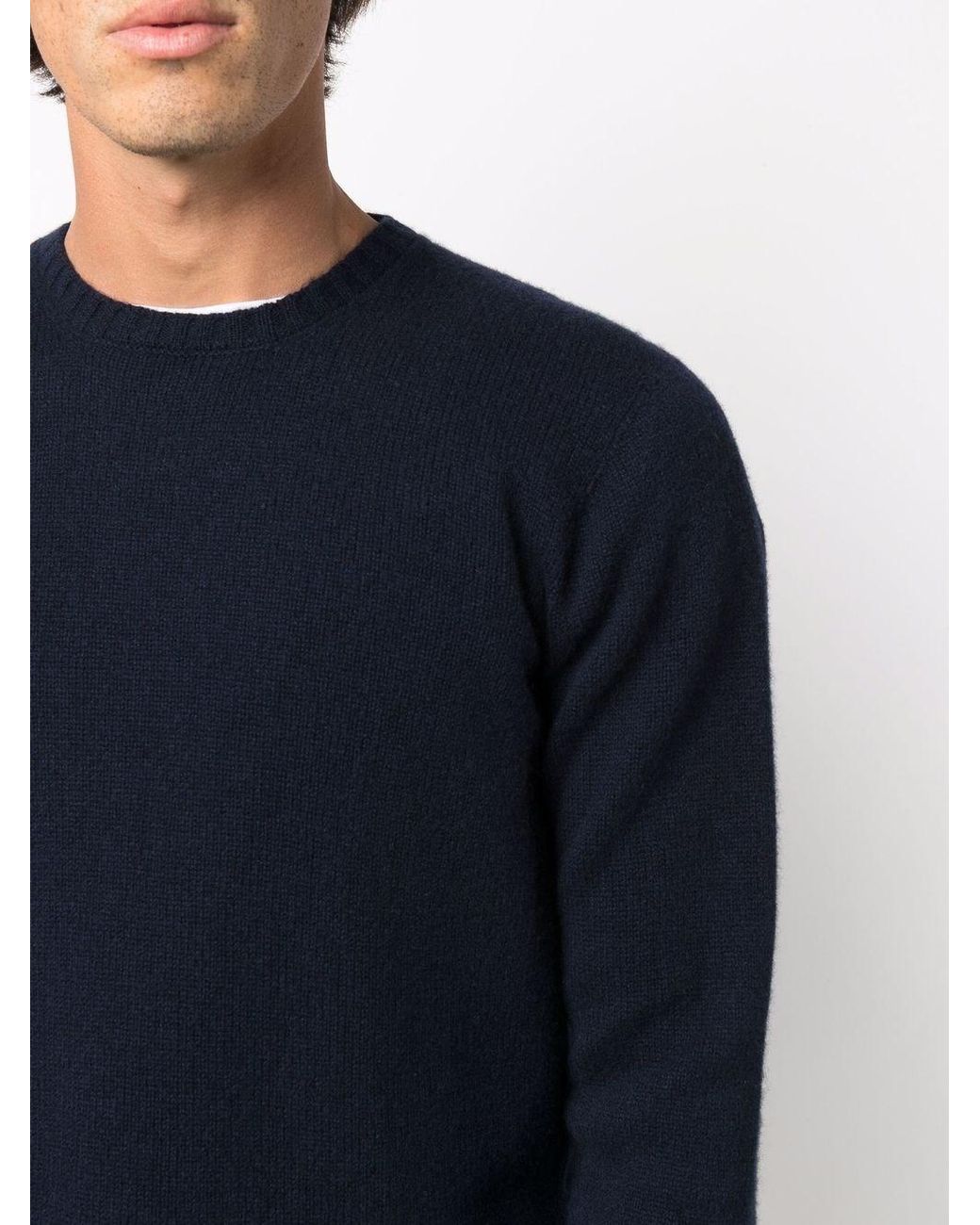 Drumohr Blue Crewneck Sweater for men