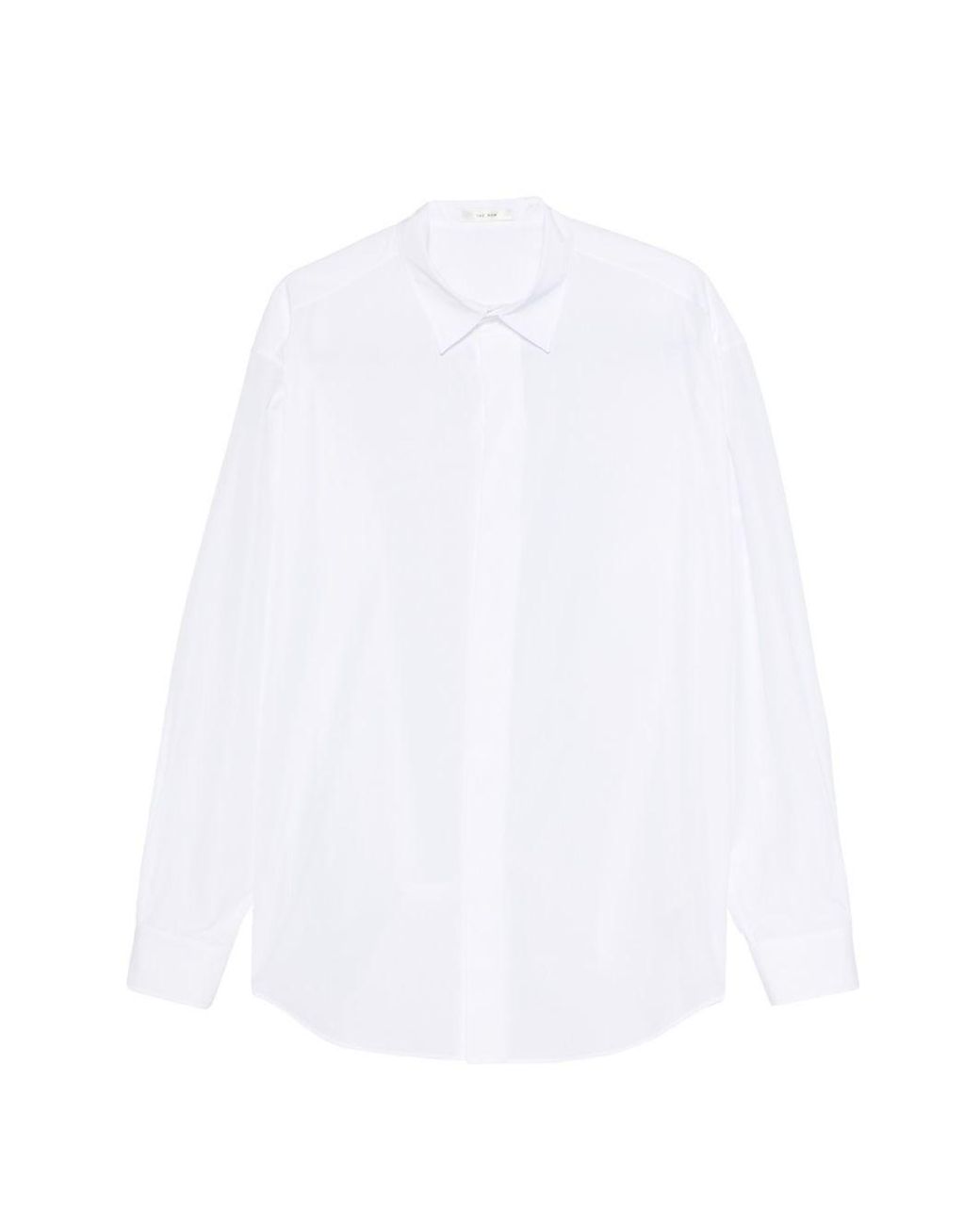 The Row White Nilo Cotton Shirt for men