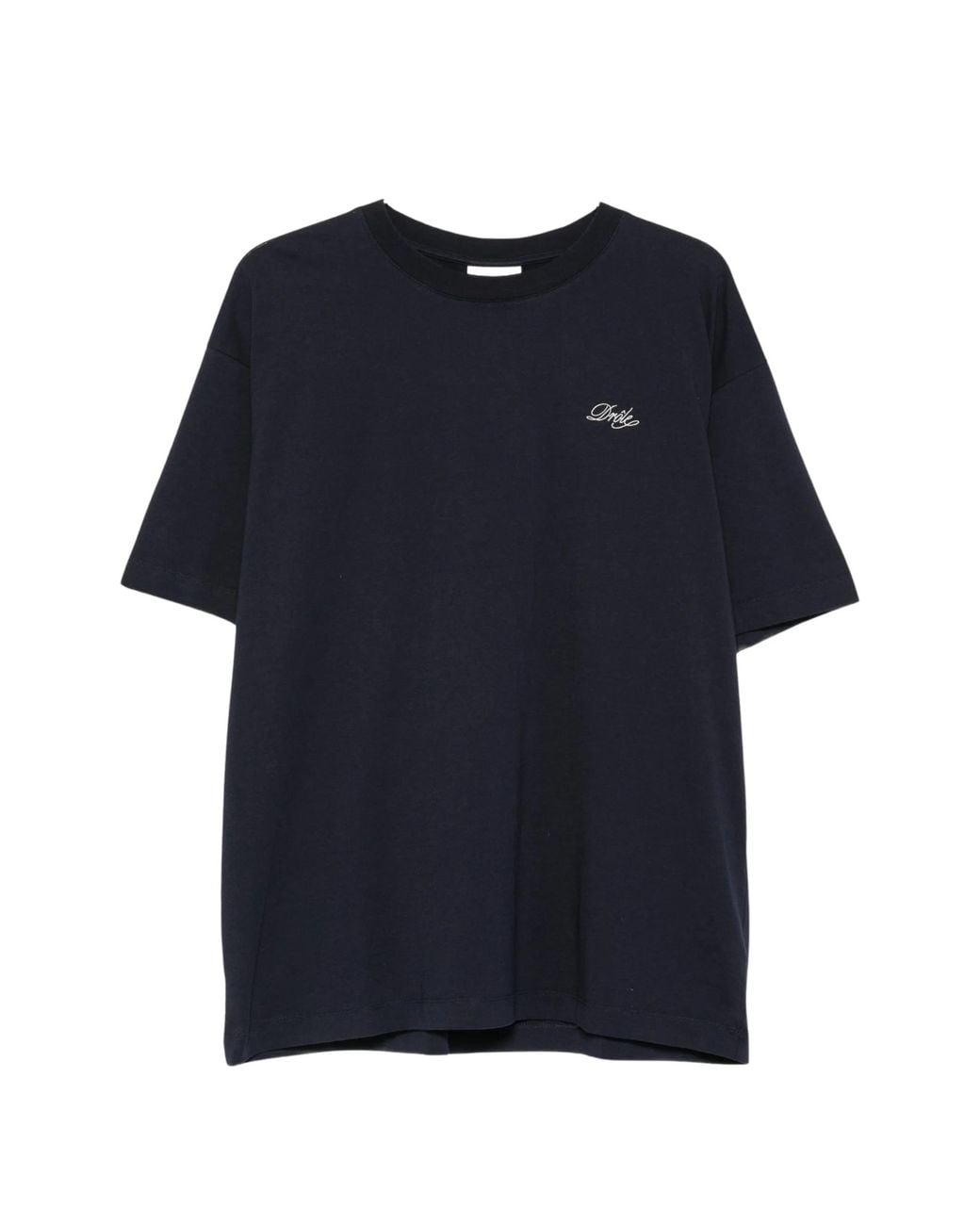 Drole de Monsieur Blue Logo-Embroidered T-Shirt By for men