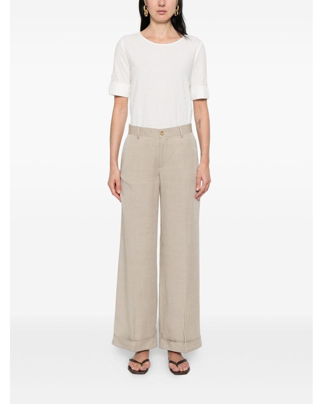 L.b.m. 1911 White Wide-Leg Trousers