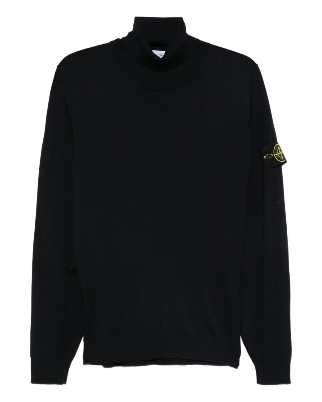 Stone Island Black Wool Sweater for men