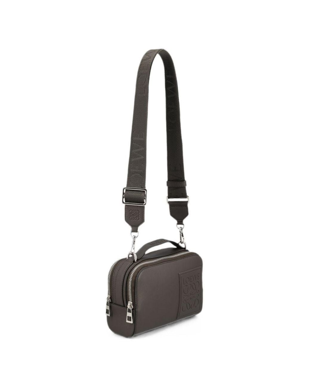 Loewe White Camera Mini Leather Crossbody Bag for men