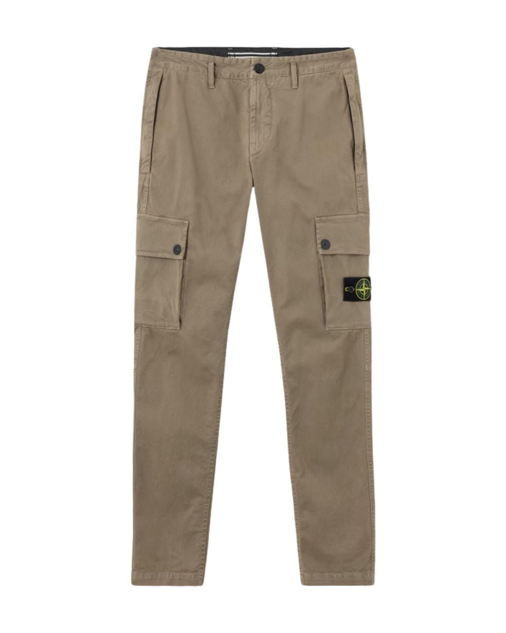 Stone Island Natural Cargo Trousers By for men